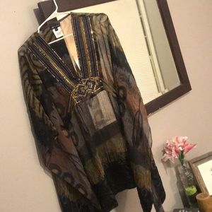 C.O.C. Flowy sequin top